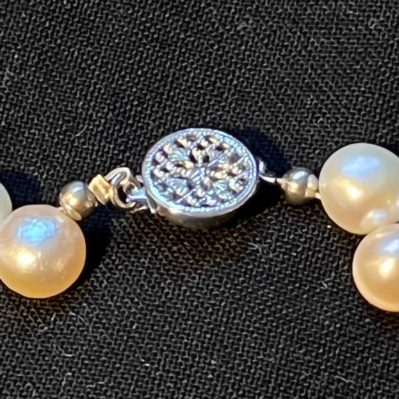 Real Pearl 2 Color Necklace - Picture 8 of 17